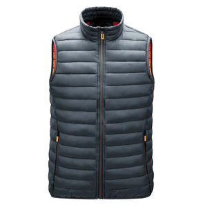 Nuevo diseño personalizado de alta calidad de piel de oveja genuina chaleco acolchado relleno burbuja chaquetas de los hombres - Product Image 6