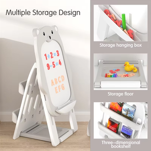 折りたたみ式ホットセールDoodleミニドライ消去本子供用イーゼルマジックキッズ絵画書き込み磁気ホワイトボードスタンド描画おもちゃ - Product Image 2