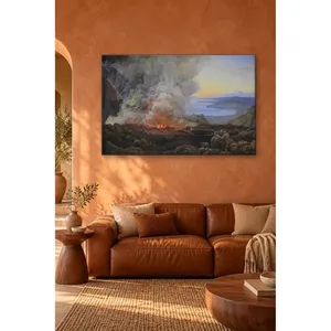 Impression sur toile de l'éruption du Vésouvis de Fida Dahl - Product Image 1