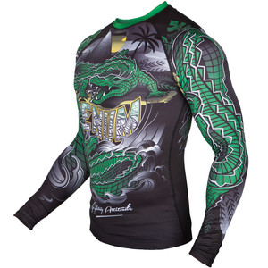Personalizado sublimado BJJ Rash Guards camisa de compresión transpirable ajuste MMA entrenamiento gimnasio Jiu Jitsu Kimono de Jiu Jitsu - Product Image 4