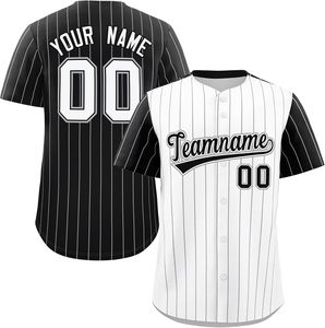 Maillot de Baseball Authentique Bouton Complet Look Pro Personnalisé Brodé Nom de l'Équipe Tissu Évacuation de l'Humidité Softball Uniforme Chemise - Product Image 4