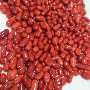 พลอยปะการังแดงธรรมชาติจากอิตาลี รูปทรงวงรี คุณภาพดี สำหรับทำเครื่องประดับ - Product Image 1