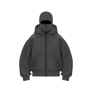 Offre Spéciale automne couleur unie hommes à manches longues fermeture éclair Hoodies avec des couleurs et des tailles personnalisées - Product Image 5