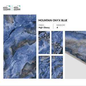 Carreaux en porcelaine brillants et élégants de 24x48 pouces, surface polie, pour projets de revêtement de sol intérieur - Product Image 1