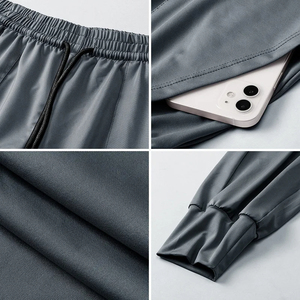 กางเกงวอร์มสำหรับเล่นยิมของผู้หญิงกางเกงวิ่งแบบลำลองระบายอากาศได้ดีกางเกงฝึกมีกระเป๋าเชือกผูกสำหรับใส่เล่นโยคะ - Product Image 6