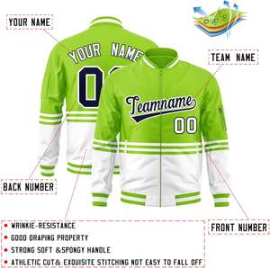 Veste d'université zippée personnalisée avec fabricant OEM de marque privée pour le sport, l'école et la mode - Product Image 3