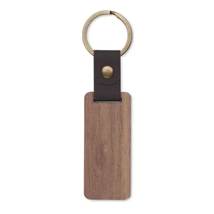 Porte-clés et mousquetons promotionnels en bois de noyer personnalisés NAWKEY pour le merchandising - Product Image 5