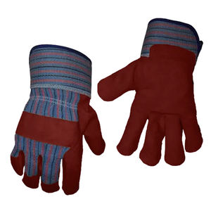 Venta al por mayor de guantes de trabajo de cuero con logotipo personalizado de alta resistencia profesionales transpirables guantes de cuero de transferencia de calor - Product Image 1