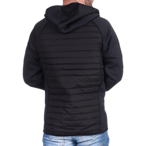 Men's Custom Hooded <b>Winter</b> <b>Quilted</b> Jacket Windproof Waterproof Nylon/Polyester Custom Color Front Logo Plus Size OEM Service - Product Image 3