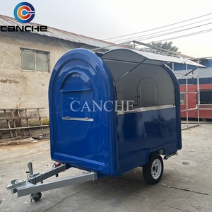 Kiosque de restauration rapide multifonctionnel en acier inoxydable, chariot de vente ambulante, remorques personnalisables pour la restauration rapide et les snacks, avec support en ligne - Product Image 5