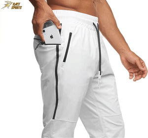 กางเกงวอร์มลำลองผู้ชายผ้าแคนวาสผสมโพลีเอสเตอร์/คอตตอน ระบายอากาศได้ดี มีเชือกผูกเอว ยี่ห้อ PACE SPORTS รุ่น Autumn - Product Image 3