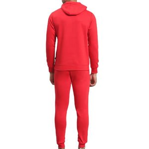 Ensemble de jogging sportif décontracté pour homme, à capuche, uni, léger, 100% coton, respirant, séchage rapide, antibactérien - Product Image 4