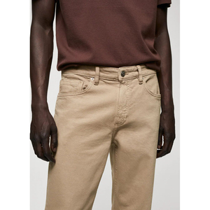 Pantalones vaqueros de hombre de alta calidad, pantalones vaqueros ajustados elásticos para hombre, pantalones vaqueros nuevos de último Color para hombre de talla grande, dos bolsillos de parche - Product Image 2