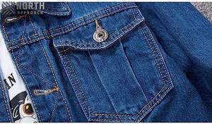 Custom Logo Front <b>Denim</b> <b>Jacket</b> <b>Men</b> Women 100% Cotton Street Style Unisex Long Sleeve High Quality Quick Dry Breathable Winter - Product Image 5