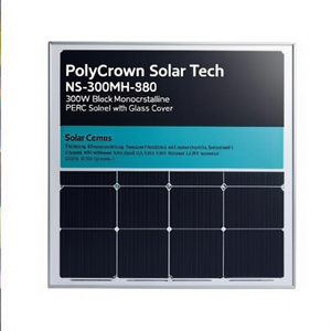 Panel Solar Monocristalino PERC PolyCrown Solar Tech NS-300MH-80 de 300W, Negro, con Cubierta de Vidrio - Product Image 2