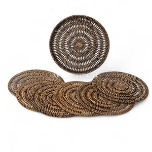 Salvamanteles de Ratán Hecho a Mano en Vietnam, Ecológico, Color Natural, Diseño Simple para Decoración de Mesa de Comedor, Hogar y Restaurante - Product Image 1