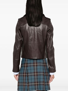 Veste en cuir véritable pour femme, taille plus, imperméable, coupe-vent, respirante, imprimée, écologique, personnalisable, style streetwear - Product Image 4