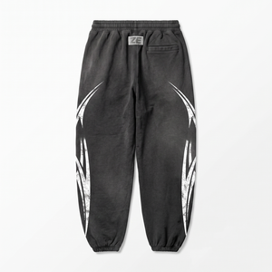 ZAINI 420 GSM Cotton Polyester <b>Fleece</b> Black <b>Men's</b> Lightweight <b>Jogger</b> Pant Eco-Friendly Quick Dry Breathable Pleated Front - Product Image 2