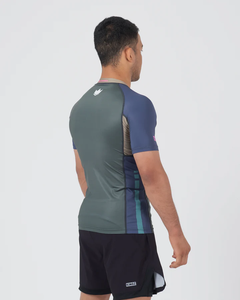 T-shirt de compression à manches courtes personnalisé pour hommes BJJ MMA imprimé par sublimation pour les entraînements - Product Image 5