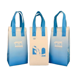 Sac isotherme écologique en tissu non tissé recyclable personnalisé avec poignée longue pour l'industrie agroalimentaire - Product Image 4