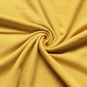 Tissu tricoté côtelé en polyester spandex respirant de couleurs personnalisées 230gsm 2*2 pour vêtements de sport et maillots de bain filles - Product Image 3