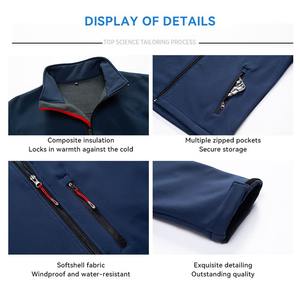 Veste Softshell Homme de Haute Qualité, Chaude, Logo OEM, Polyvalente, Camping, Randonnée, Personnalisée, Polaire, Tactique, Coupe-Vent, Imperméable. - Product Image 5