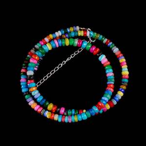 Multicolor Ethiopian <b>Opal</b> <b>Necklace</b> Disco <b>Opal</b> 4-6 mm Fashion Body Jewelry - Product Image 6