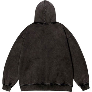 Customized 500 Gsm Heavyweight Cotton Pullover Hoodie Men Oversized French <b>Terry</b> Sweatshirts With Embroidery Logo <b>Bulk</b> Supplier - Product Image 2