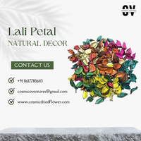 Potpourri Kelopak Bunga Lali Kualitas Premium, Rangkaian Bunga Kering Modern Elegan, Warna Sesuai Pesanan untuk Pernikahan, Halloween, Dalam/Luar Ruangan