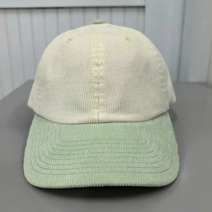 Casquettes de baseball en velours côtelé basiques en gros, casquette de papa bicolore, casquettes personnalisées pour les promotions, taille réglable, gorras douces, OEM Vietnam - Product Image 1