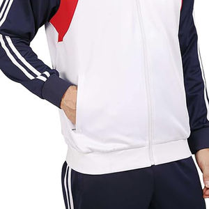 Trajes activos transpirables a prueba de viento para hombres, chaquetas estampadas de chándal de manga larga con cremallera completa - Product Image 5