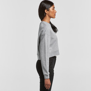 Crop top con logotipo personalizado para mujer, top liso en blanco de alta calidad, 65% algodón, 35% poliéster, ropa de calle, camisetas para el sudor - Product Image 5
