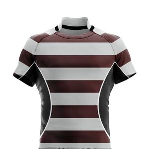 Uniforme de rugby para hombre de calidad superior, secado rápido, transpirable, ligero, 100% poliéster, conjuntos de logotipo personalizado - Product Image 2