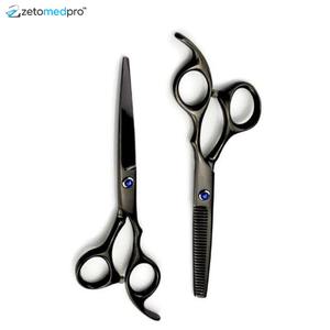 Ensemble de ciseaux de barbier professionnels multicolores avec peignes - Product Image 2