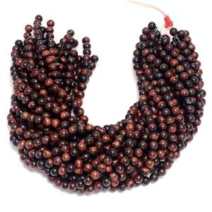 Kamal Gems 15\" Yellow Tiger Eye <b>Stone</b> <b>Beads</b> 3mm Loose <b>Beads</b> for Jewelry Making Red Gemstone Strand - Product Image 1