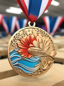 Fabricación <span class=keywords><strong>Medalla</strong></span> personalizada Latón antiguo Bronce Metal <span class=keywords><strong>Medalla</strong></span> <span class=keywords><strong>milagrosa</strong></span> Pequeña aleación de zinc Deporte Business Award Medallas con cinta - Product Image 2