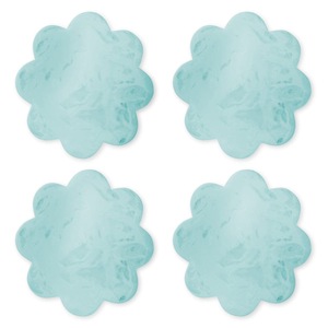 Ensemble de sous-verres en résine époxy Beau tapis de tasse en résine Vaisselle Décoration Modèle Motif d'Inde - Product Image 1