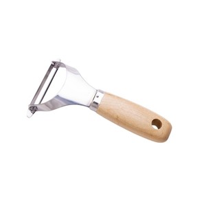Made in Japan High Quality Peeler Multi-Purpose Blade Great for Peeling and <b>Slicing</b> 01010-05 Gentle Grip <b>Wooden</b> Peeler - Product Image 1
