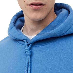 Sudadera con capucha de gran tamaño de lana de algodón de alta calidad para hombres, logotipo 3D bordado grueso, Sudadera con capucha en blanco lisa de invierno personalizable - Product Image 5