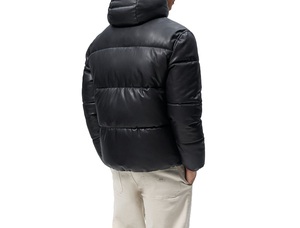 แจ็กเก็ตฤดูหนาวอัจฉริยะสำหรับผู้ชายปกเสื้อมีฮู้ดแบบฟองระบายอากาศมีกระเป๋าผ้าทอน้ำหนักเบา - Product Image 4