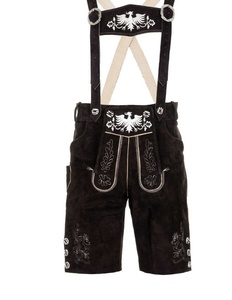 Pantalones Cortos de Cuero de Alta Calidad para Hombre, Prendas Bávaras Trachten, Cuero Genuino, Talla XL, con Mangas Cortas para la Temporada del Oktoberfest - Product Image 4