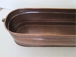 Vente en gros de jardinière en laiton et cuivre massif pour l'intérieur et l'extérieur, jardin, salon, hôtel, restaurant, balcon, centre commercial, bureau, 2023 - Product Image 2