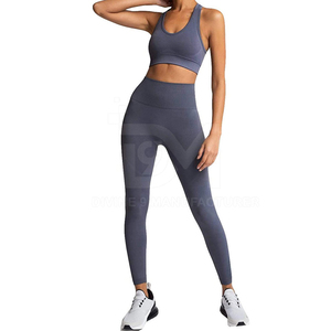 Active Wear Yoga Set Pour Femmes Sans Couture Femmes Yoga Set Fitness Wear Respirant Femmes Yoga Set - Product Image 5