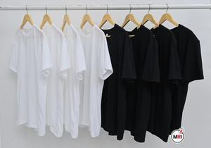 เสื้อยืดธรรมดาสำหรับทุกเพศเสื้อเจอร์ซีย์ผ้าฝ้าย100% โอเวอร์ไซซ์ไหล่ตกผ้าคอตตอนเนื้อนุ่ม - Product Image 4