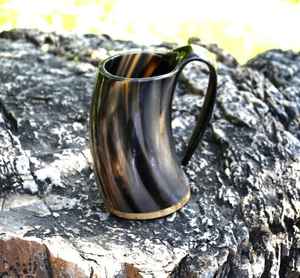 แก้วมักลายควายฮอร์นไวกิ้งดีไซน์เรียบง่ายเป็นมิตรกับสิ่งแวดล้อมดีไซน์รูปสัตว์ - Product Image 3