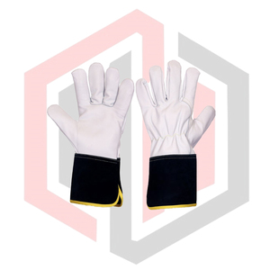 Gants de soudage résistants aux déchirures, anti-coupures, résistants à la chaleur, en cuir pour pompiers, gants de travail robustes, en cuir de vachette 11 oz - Product Image 1