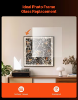 Feuille de plastique transparente, remplacement pour les cadres photo en verre