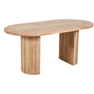 Mesa de diseño de lujo, muebles de sala de estar, tablón de madera de mango macizo, mesa de comedor para cocina casera - Product Image 1