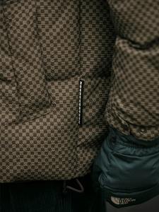 แจ็กเก็ตบุขนเป็ดคอตั้งลายสก๊อตสำหรับผู้ชายแจ็คเก็ตขนเป็ดสไตล์ฮาราจูกุญี่ปุ่นเสื้อโค้ทบุน้ำหนักเบาสำหรับผู้ชายสำหรับฤดูหนาว - Product Image 3