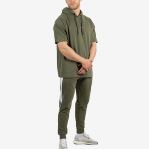 Sweats à capuche surdimensionnés en éponge française unisexe épais de 400g/m2 pour hommes Sweats à capuche vierges épais en coton 100% personnalisé avec logo brodé pour hommes - Product Image 4